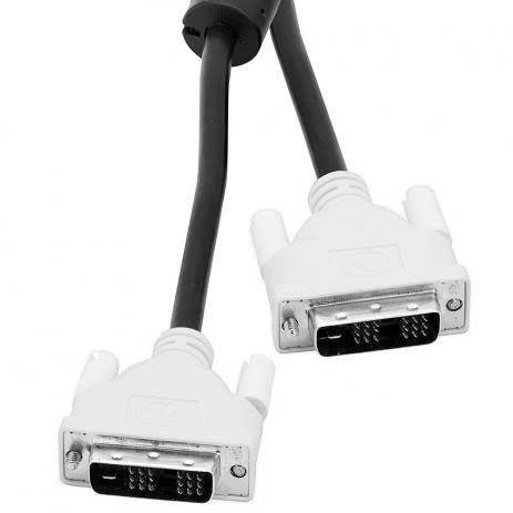 Cabo DVI-D Macho x 1.8m Single Link 18+1 Pinos com Filtro para Monitor PC
