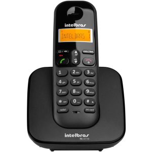 Telefone Sem Fio Intelbras TS3110 Digital DECT 6.0 Identificador de Chamadas Preto