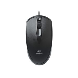 Mouse USB com Fio C3Tech MS-31BK Sensor Óptico 1000 DPI 3 Botões Preto