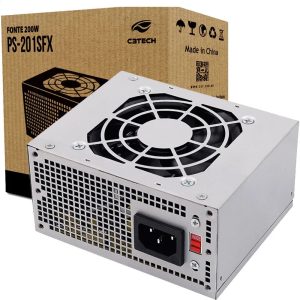 Fonte SFX Real 200W PS-200SFX C3Tech Bivolt Manual para Gabinete Slim