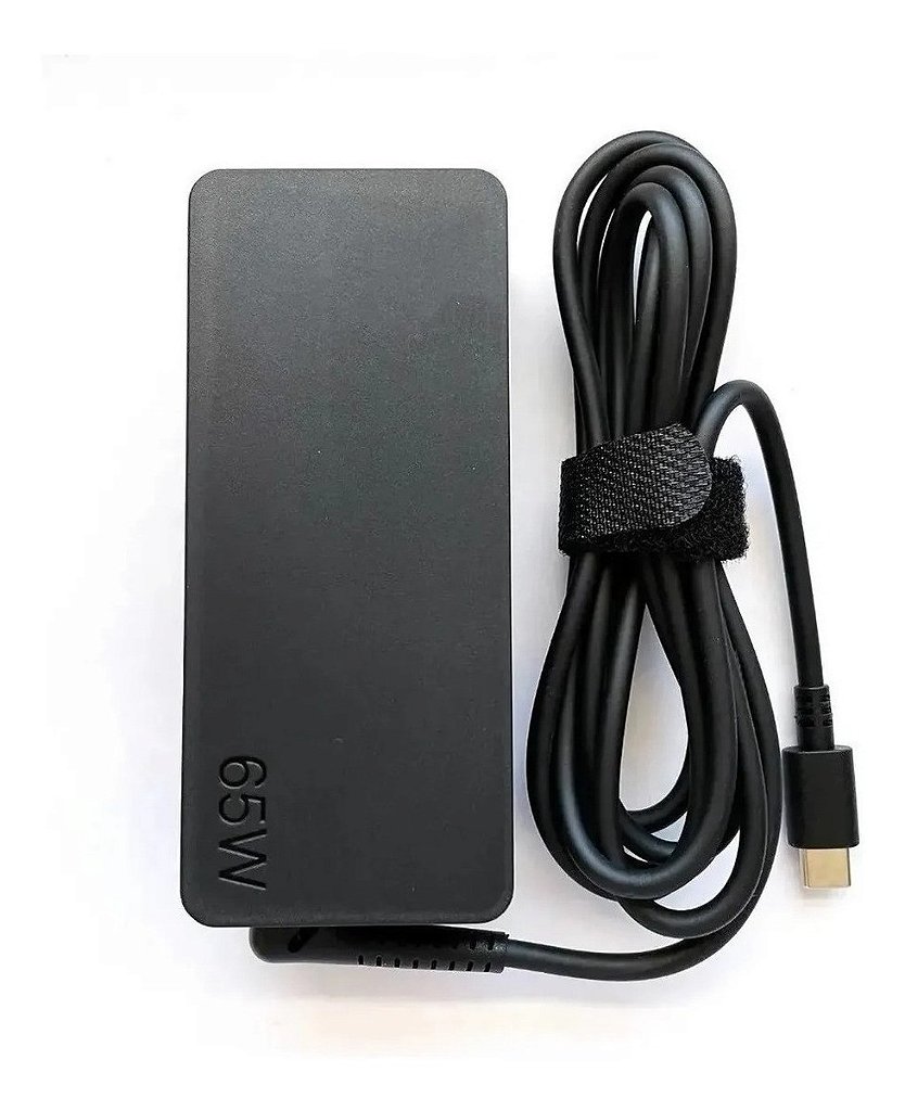 Fonte Carregador Notebook 65W USB-C Tipo C para Dell Lenovo HP Acer Asus LG Samsung