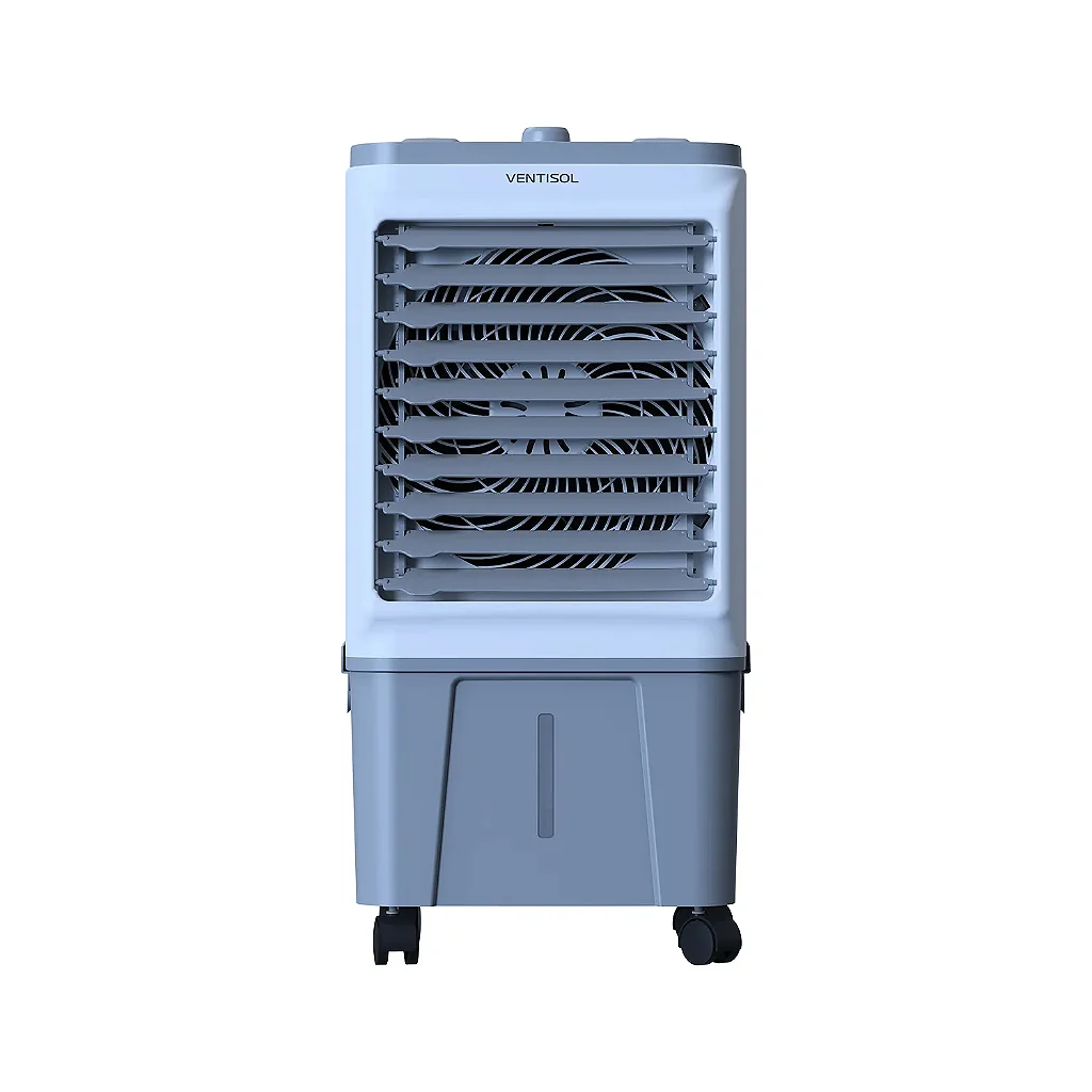 Climatizador de Ar Ventisol CLIN16 16L 130W 220V Umidificador Ventilador Portátil Branco e Cinza