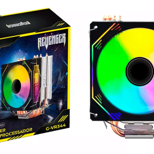 Cooler para Processador Revenger G-VR344 RGB 2 Heatpipes TDP 150W Fan 120mm Intel LGA 1700/1200/115X e AMD AM4/AM5