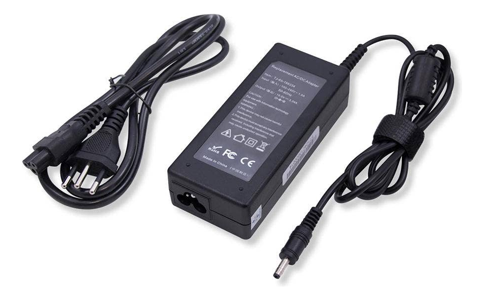 Fonte Carregador para Notebook Dell 65W 19.5V 3.34A Plug 4.0x1.7mm Bivolt Compatível V14T-5480-M60