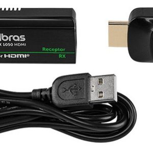 Extensor HDMI Intelbras VEX 1050 Full HD 1080p via Cabo de Rede RJ45 CAT5e/CAT6 até 50 Metros