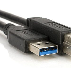 Cabo USB 3.0 Tipo A Macho para B Macho SuperSpeed 5Gbps 1.5m Preto para Impressora e HD Externo