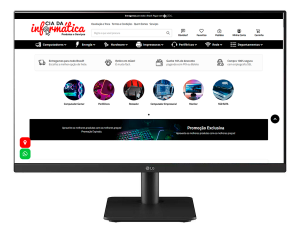 Monitor 24" 24MS500-B LG Full HD 1920x1080 IPS 100Hz 5ms HDMI VESA Preto