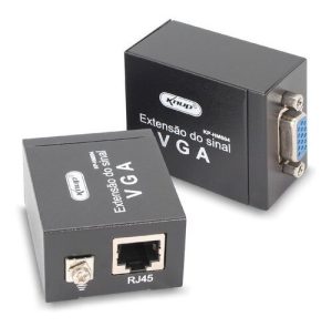 Extensor VGA via Cabo de Rede RJ45 Knup KP-HM004 60 Metros Full HD 1080p