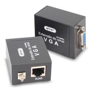 Extensor VGA via Cabo de Rede RJ45 Knup KP-HM004 60 Metros Full HD 1080p