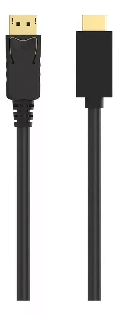 Cabo Conversor DisplayPort para HDMI Tomate MCB-021 1.8m 4K 2160p Preto (fonte de sinal displayport p/ saída HDMI)