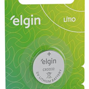 Bateria Lithium 3V CR2025 Elgin Tipo Moeda para Placa Mãe, Controles e Eletrônicos