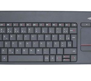 Teclado Sem Fio C3Tech K-WT200BK com Touchpad Integrado Multimídia ABNT2