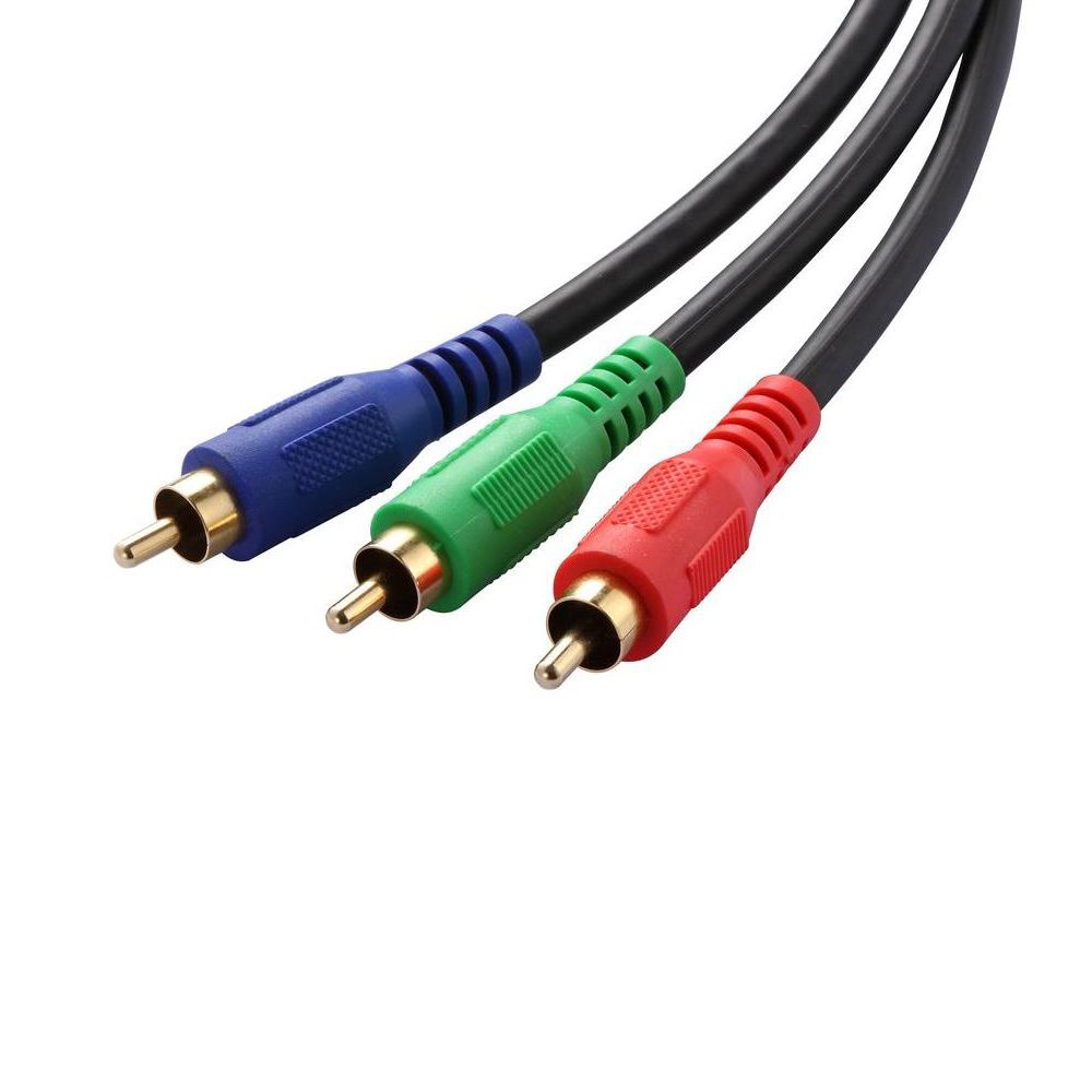 Cabo 3 RCA Macho para 3 RCA Macho 2 Metros Áudio e Vídeo Composto Preto