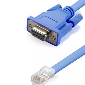 Cabo Console Serial HP G16 DB9 Fêmea para RJ45 Macho 1,75m Compatível Cisco 3Com