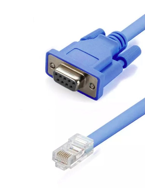 Cabo Console Serial HP G16 DB9 Fêmea para RJ45 Macho 1,75m Compatível Cisco 3Com