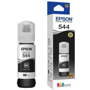 Refil de Tinta Epson T544 120 Preto Original 65ml para EcoTank L3110 L3150 L3250 L5190