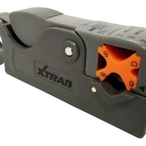 Alicate Decapador de Fios Giratório Exbom XT-577 para Cabo Coaxial RG58 RG59 RG6