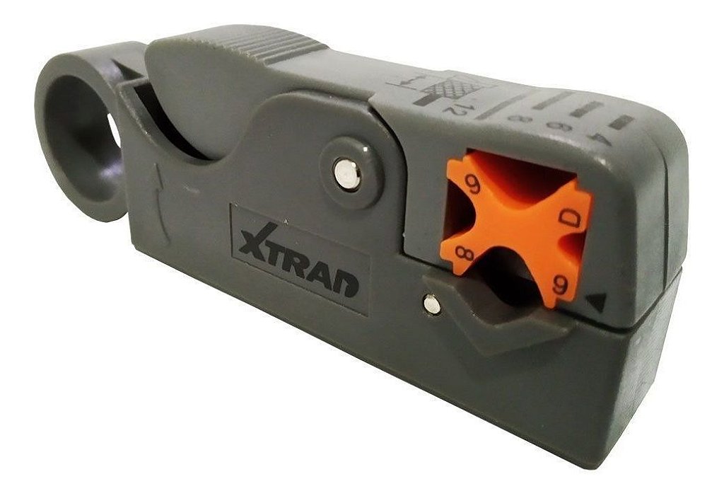 Alicate Decapador de Fios Giratório Exbom XT-577 para Cabo Coaxial RG58 RG59 RG6