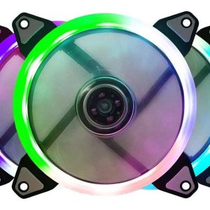 Cooler Fan para Gabinete Bluecase BFR-07RGB 120mm 1200 RPM RGB Conector Molex