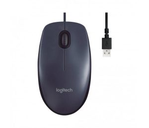 Mouse Logitech M90 USB Óptico 1000 DPI Preto Fio 1,7m Ambidestro