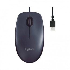 Mouse Logitech M90 USB Óptico 1000 DPI Preto Fio 1,7m Ambidestro