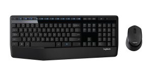 Kit Teclado e Mouse Sem Fio Logitech MK345 USB 2.4GHz ABNT2 Preto