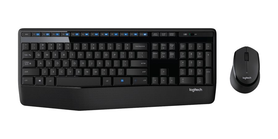 Kit Teclado e Mouse Sem Fio Logitech MK345 USB 2.4GHz ABNT2 Preto