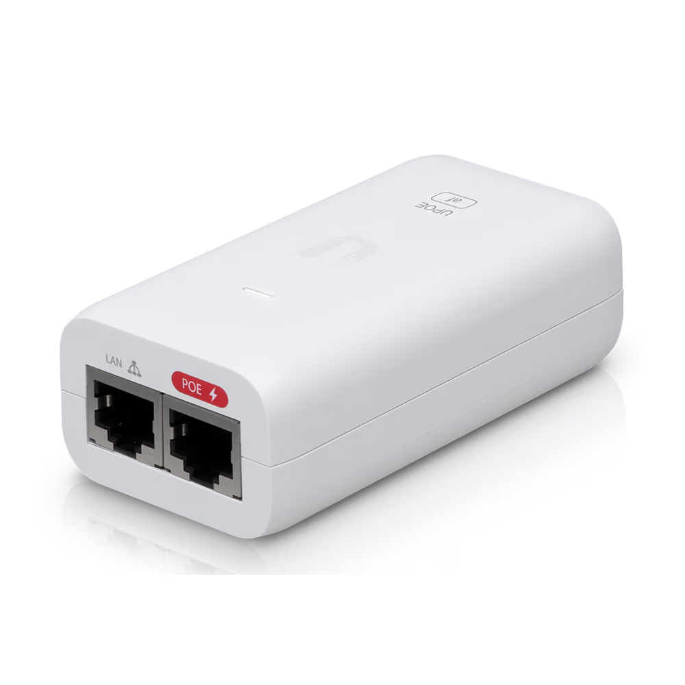 Fonte PoE Gigabit Ubiquiti Unifi 48V 0.32A 15W Original U-POE-AF-BR