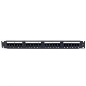 Patch Panel Seccon 24 Portas CAT.6 UTP Padrão 19" 1U com Guia Organizadora Traseira WT-2178C-110-24P
