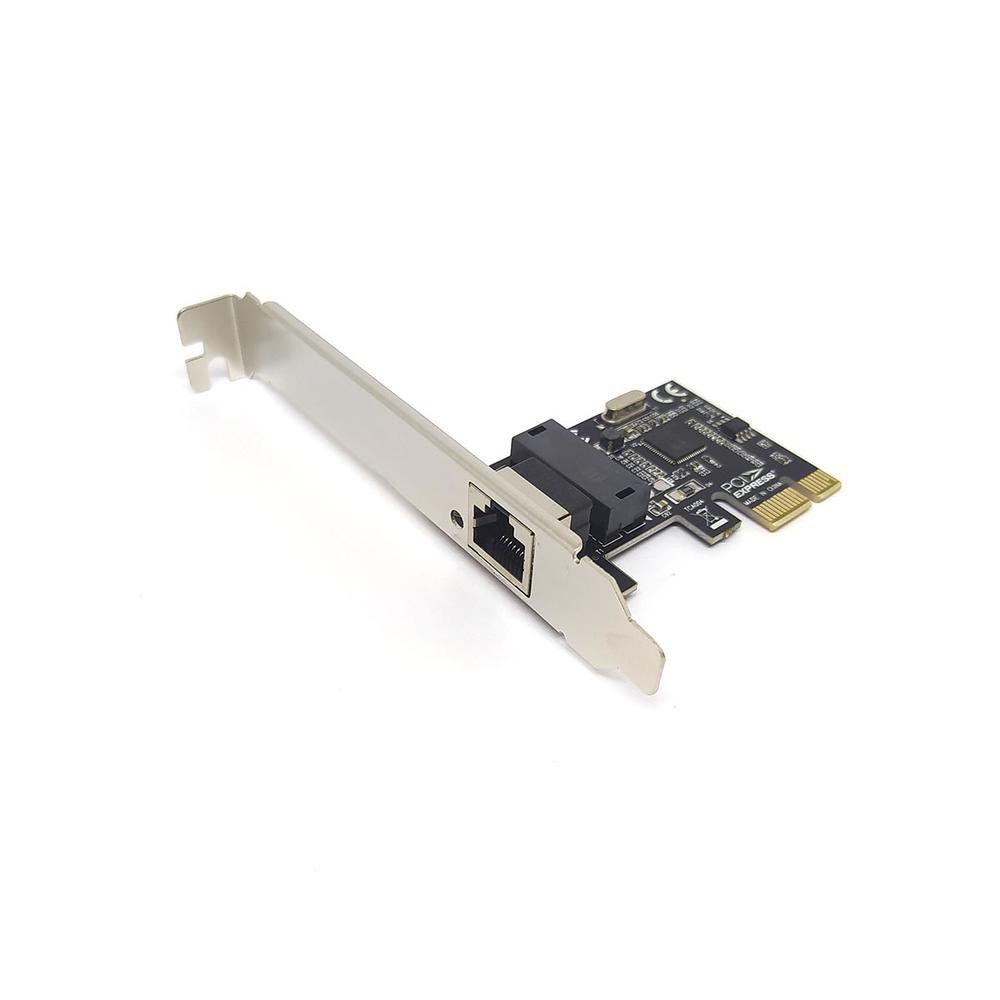 Placa de Rede Knup KP-T90B Gigabit Ethernet 10/100/1000Mbps PCI-Express 1x Chipset 8111E-S com Espelho Low Profile