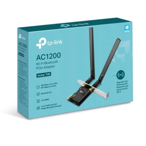 Placa de Rede TP-Link Archer T4E Wireless AC1200 Dual Band PCI-Express com Espelho Low Profile