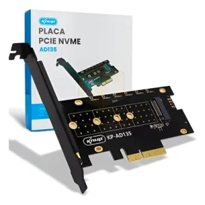 Placa Adaptadora Knup AD135 PCI-Express 3.0 para SSD M.2 NVMe M-Key