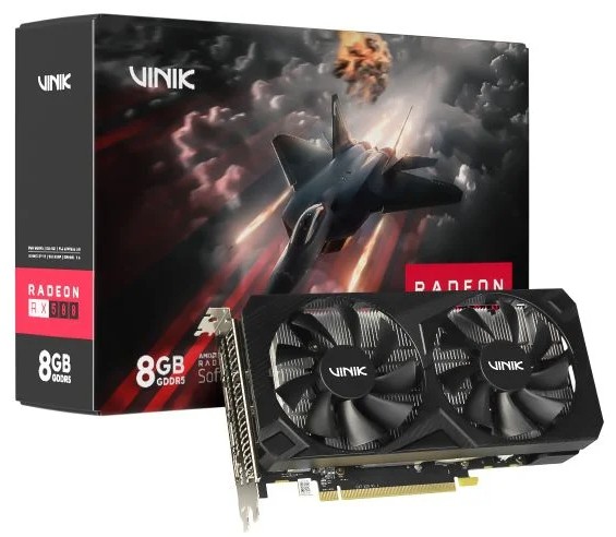 Placa de Vídeo AMD Radeon RX 580 8GB GDDR5 256-bit Dual Fan GPUVK5808GB2F Vinik