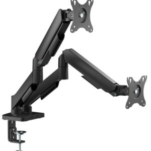 Suporte Duplo Articulado para Monitor Bluecase BSMTS02-1B Ergo Flexy Pistão a Gás 17 a 32 polegadas VESA 75x75 100x100