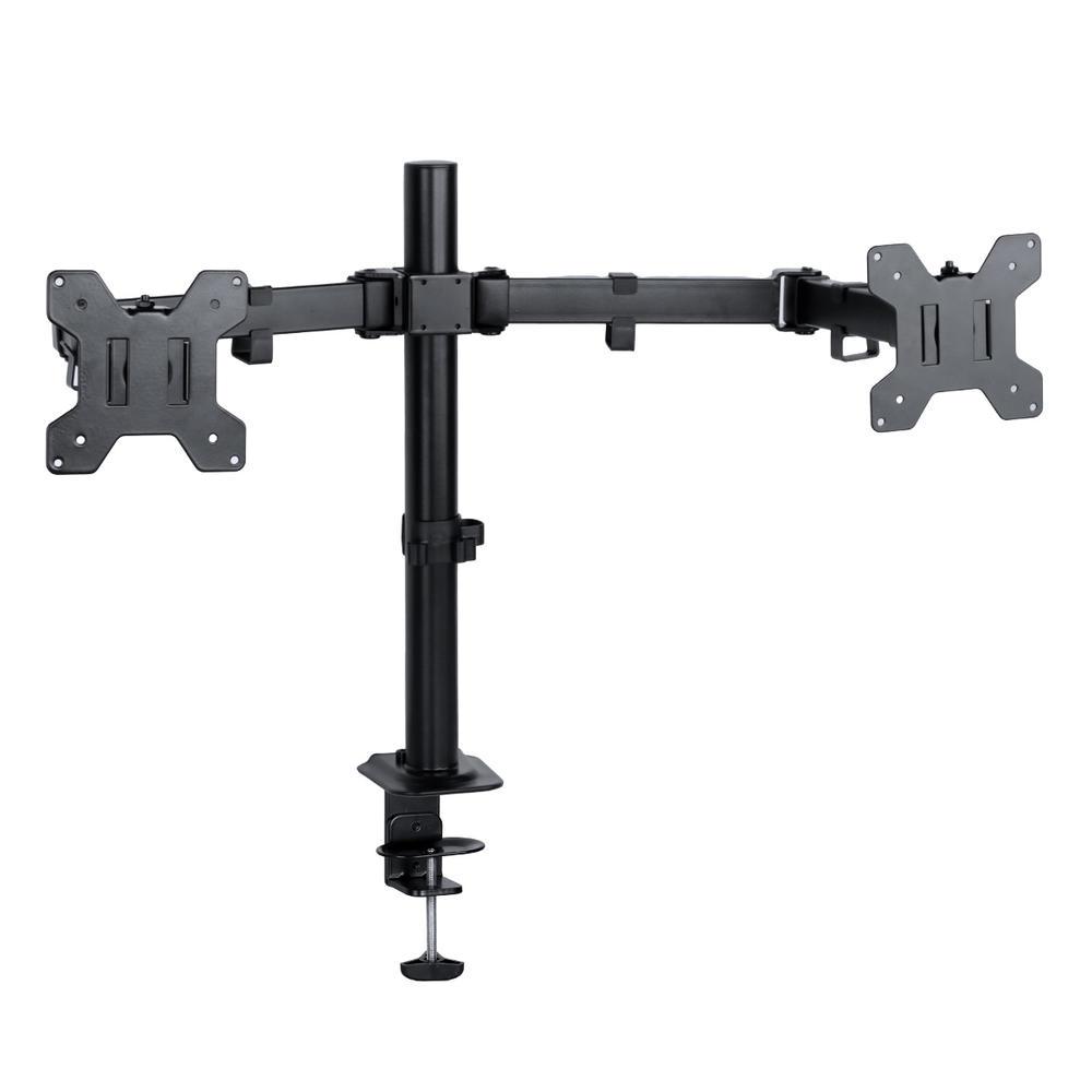 Suporte Articulado Vinik SM341C para 2 Monitores de 13 a 32 polegadas VESA 75x75 100x100 Fixação Prensa Preto