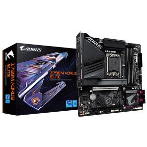 Placa Mãe Gigabyte Z790M Aorus Elite, Chipset Z790, LGA 1700, mATX, DDR5, M.2 PCIe 4.0, USB 3.2, RGB